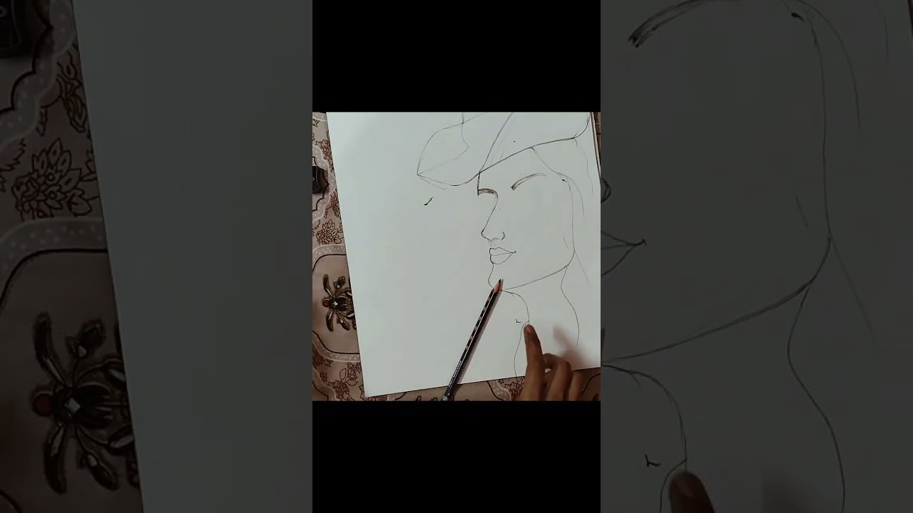 Easy draw horse and girl tutorial video pencil shading