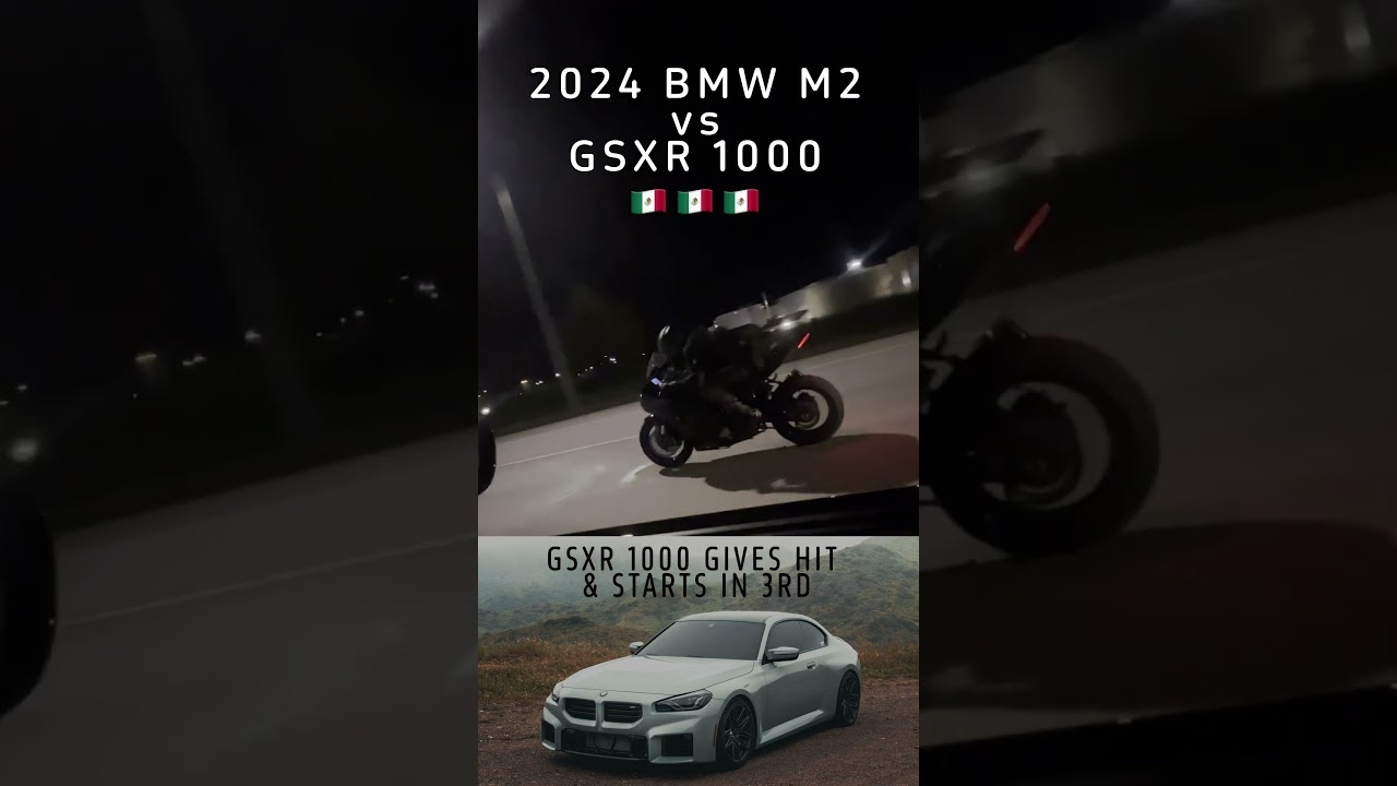 BMW M2 vs GSXR1000 #bmw #literbike #gsxr