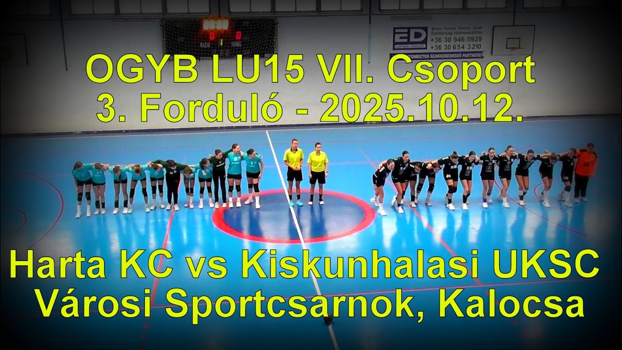 Harta KC - Kiskunhalasi UKSC / OGYB LU15 VII. csoport 3. Forduló / 2025.10.12. -  Sportcs., Kalocsa