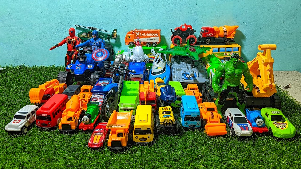 Mobil Mobilan Truk Oleng , Mobil Truk Molen, Mobil Balap, Truk Pasir, Excavator, Mobil Roket, Damkar