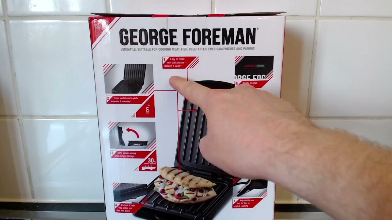George Foreman Grill 25800 Small Fit Grill Unboxing and Review