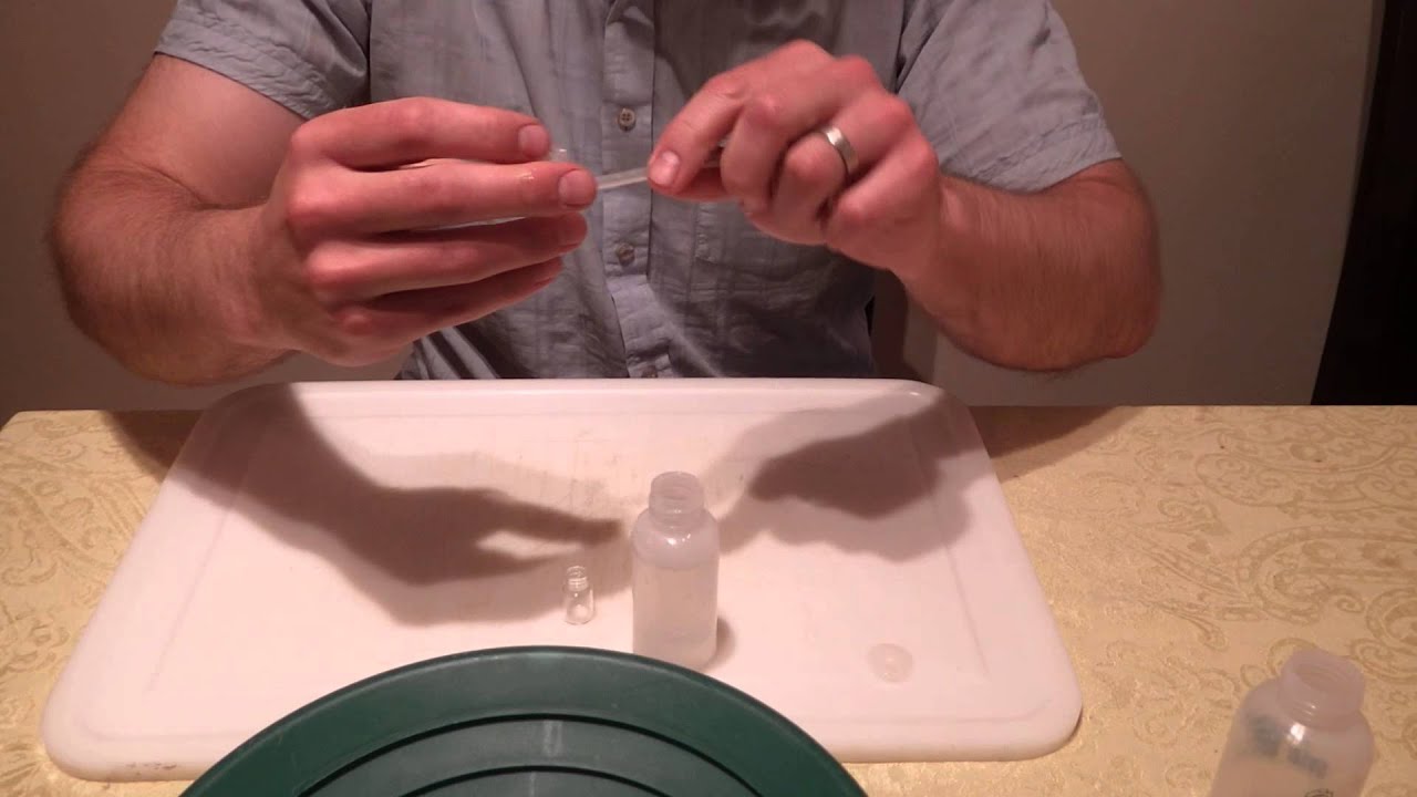 03 Transfer Gold from Snuffer Bottle into a Vial