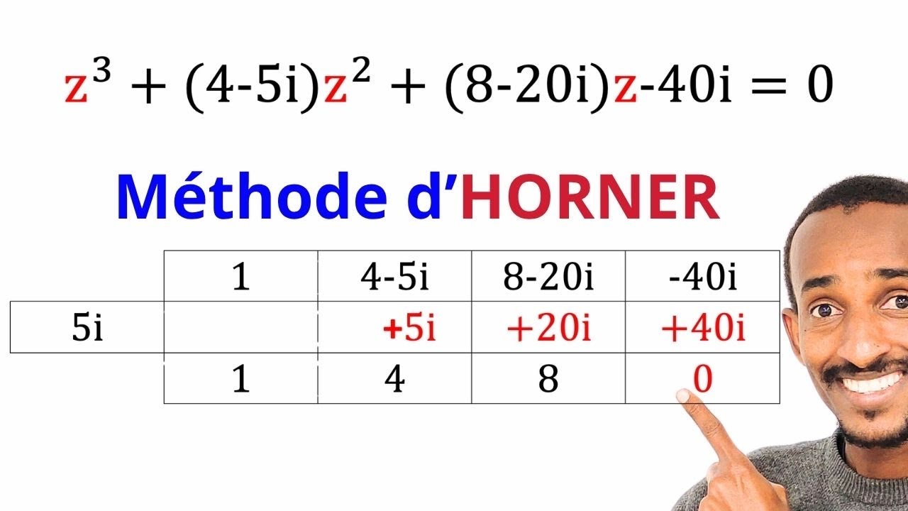 Equation de troisième degré dans C