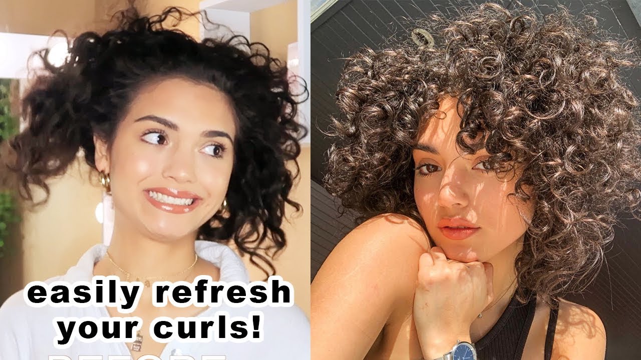 How To Sleep With & Refresh CURLY HAIR