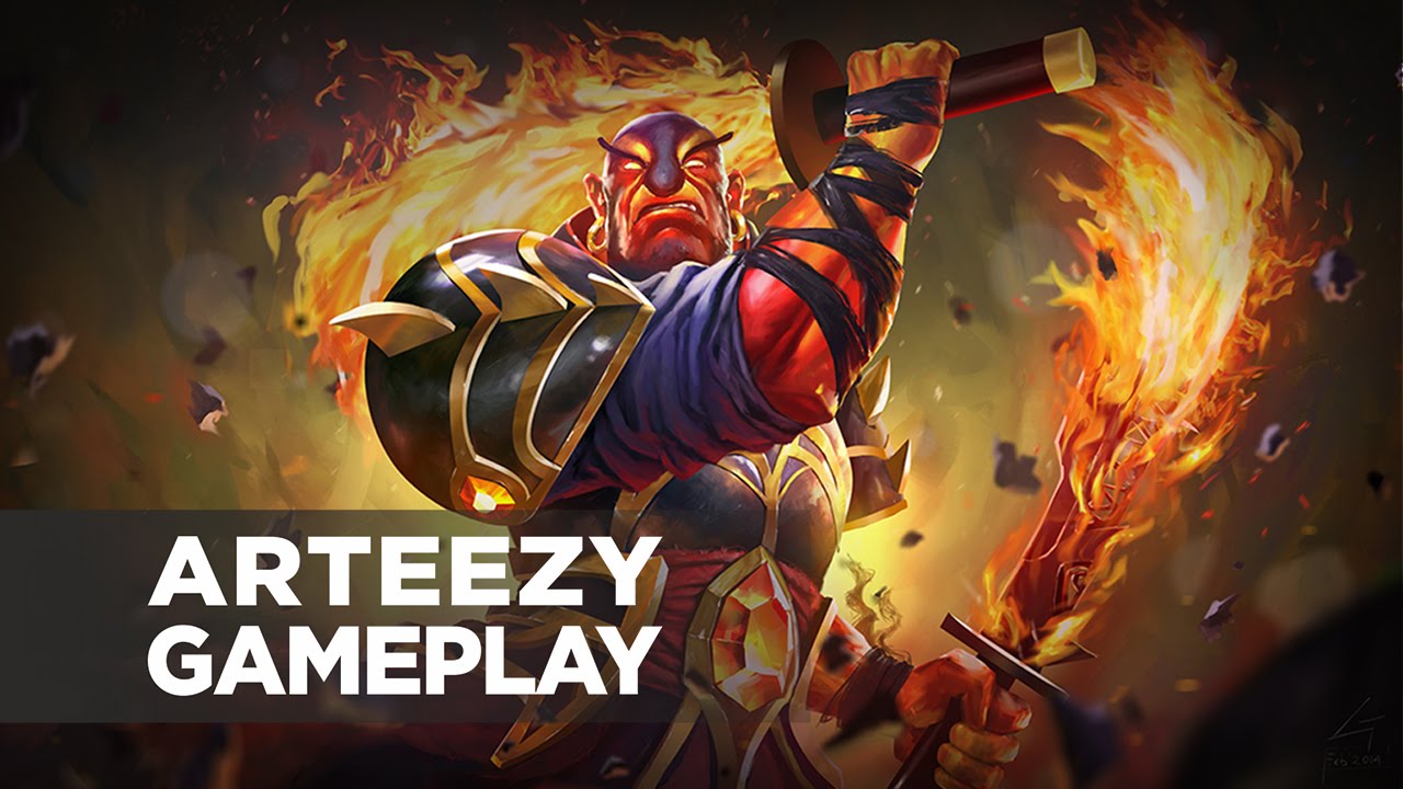 Arteezy playing Ember Spirit (Gameplay)