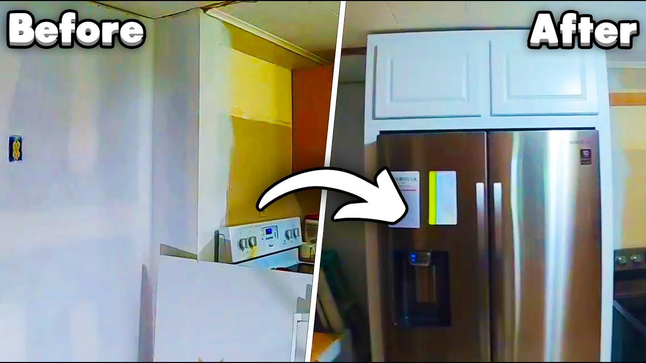 Building A Refrigerator Surround Cabinet