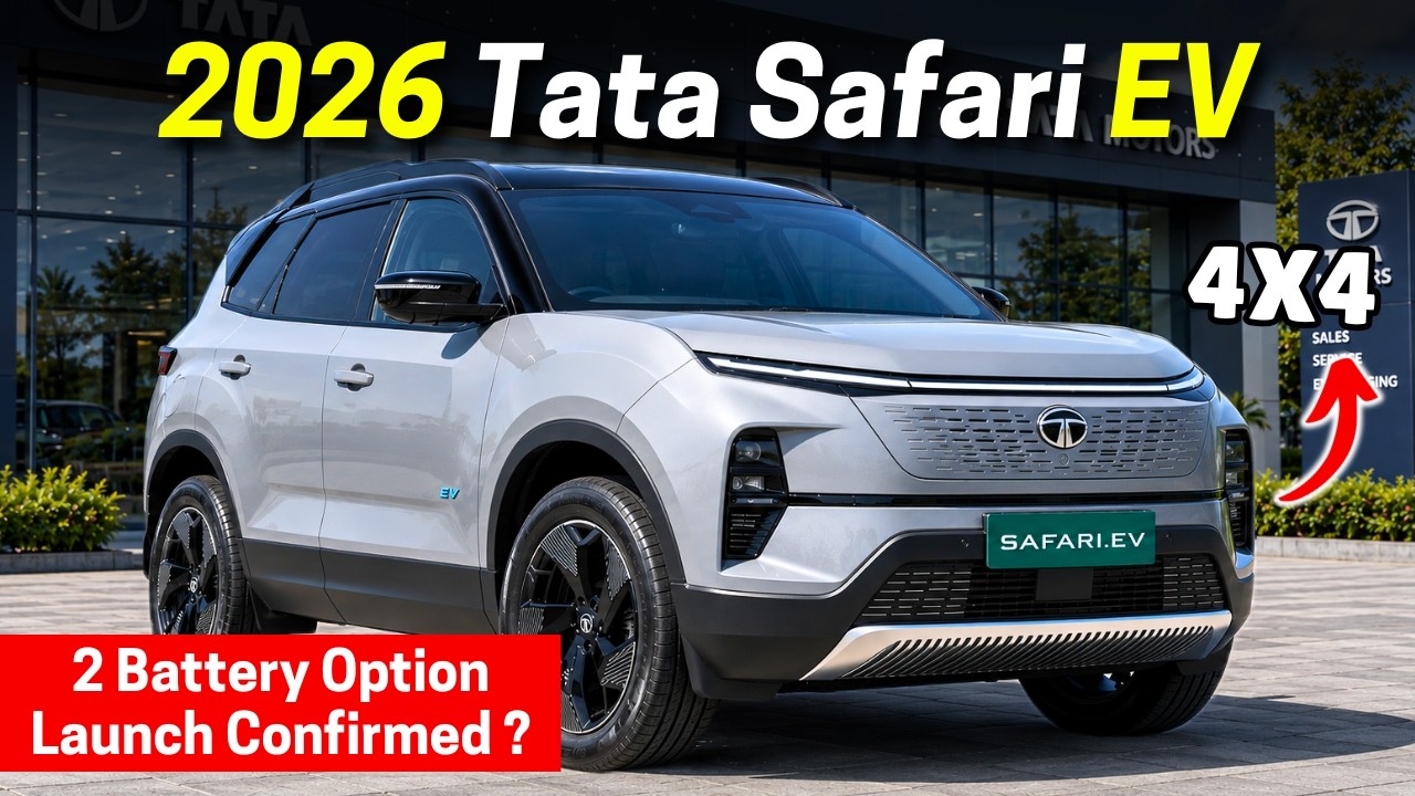 Tata Safari EV 2026 with 75 kwh Battery, AWD and Launch Confirmed | Tata Safari EV launch