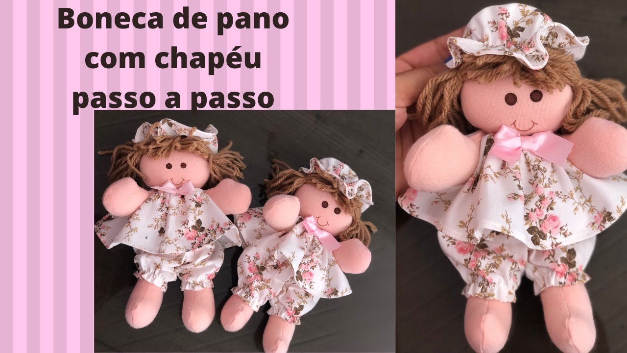 Como fazer bonecas de pano (passo a passo fácil )