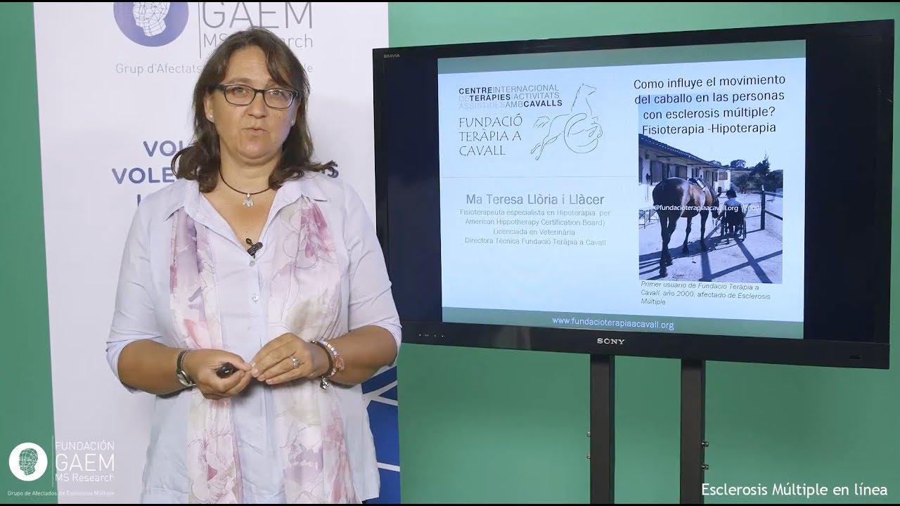 Hipoterapia: rehabilitación con caballos en EM. MªTeresa Lloria (EM en línea-Octubre 2017)