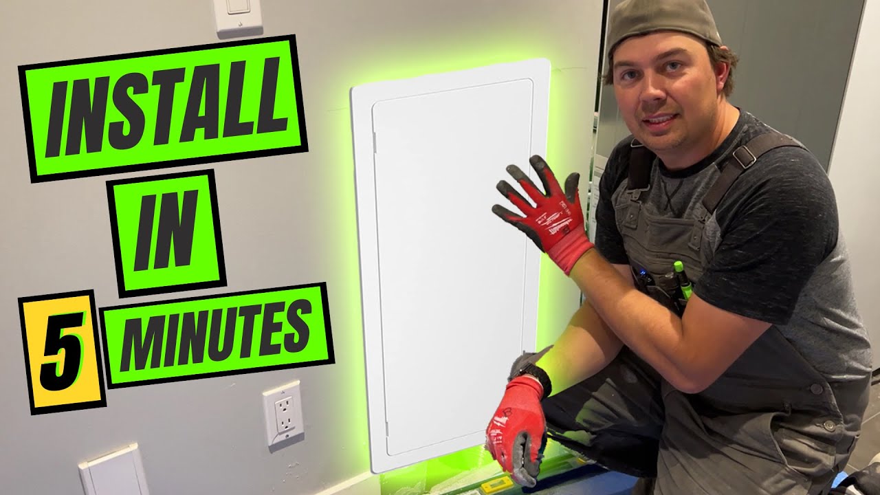 No problemo! HOW TO INSTALL a Drywall Access Panel in under 5 minutes