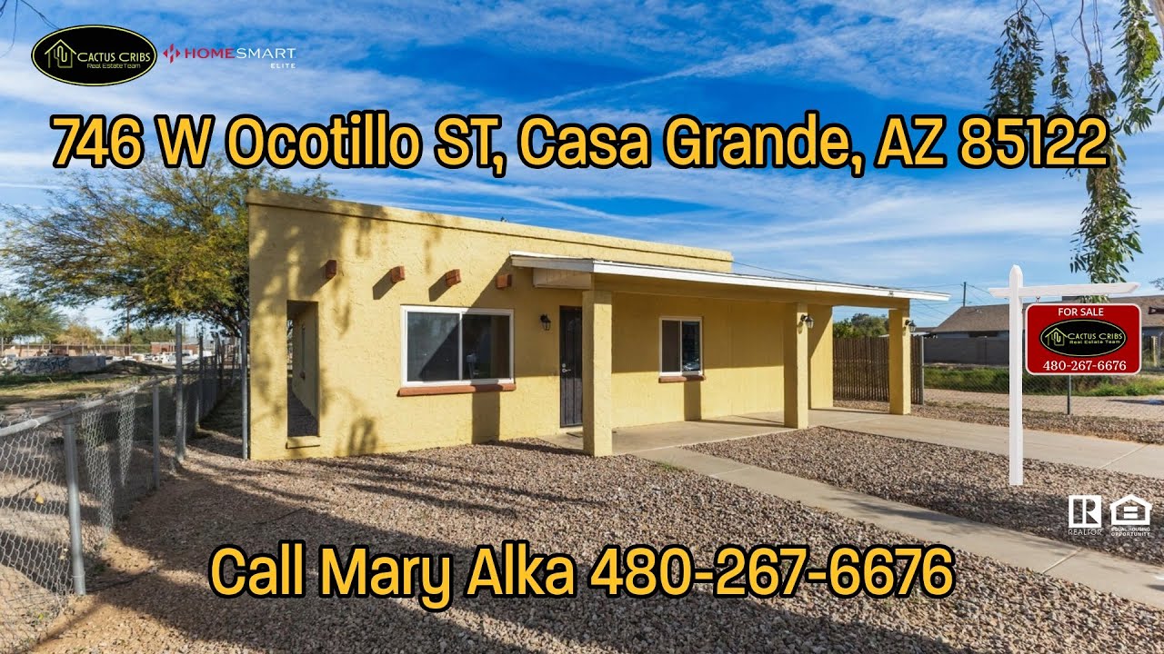 🏡 Affordable Home with NO HOA | Casa Grande, AZ Home Tour📍 746 W Ocotillo St, Casa Grande, AZ 85122