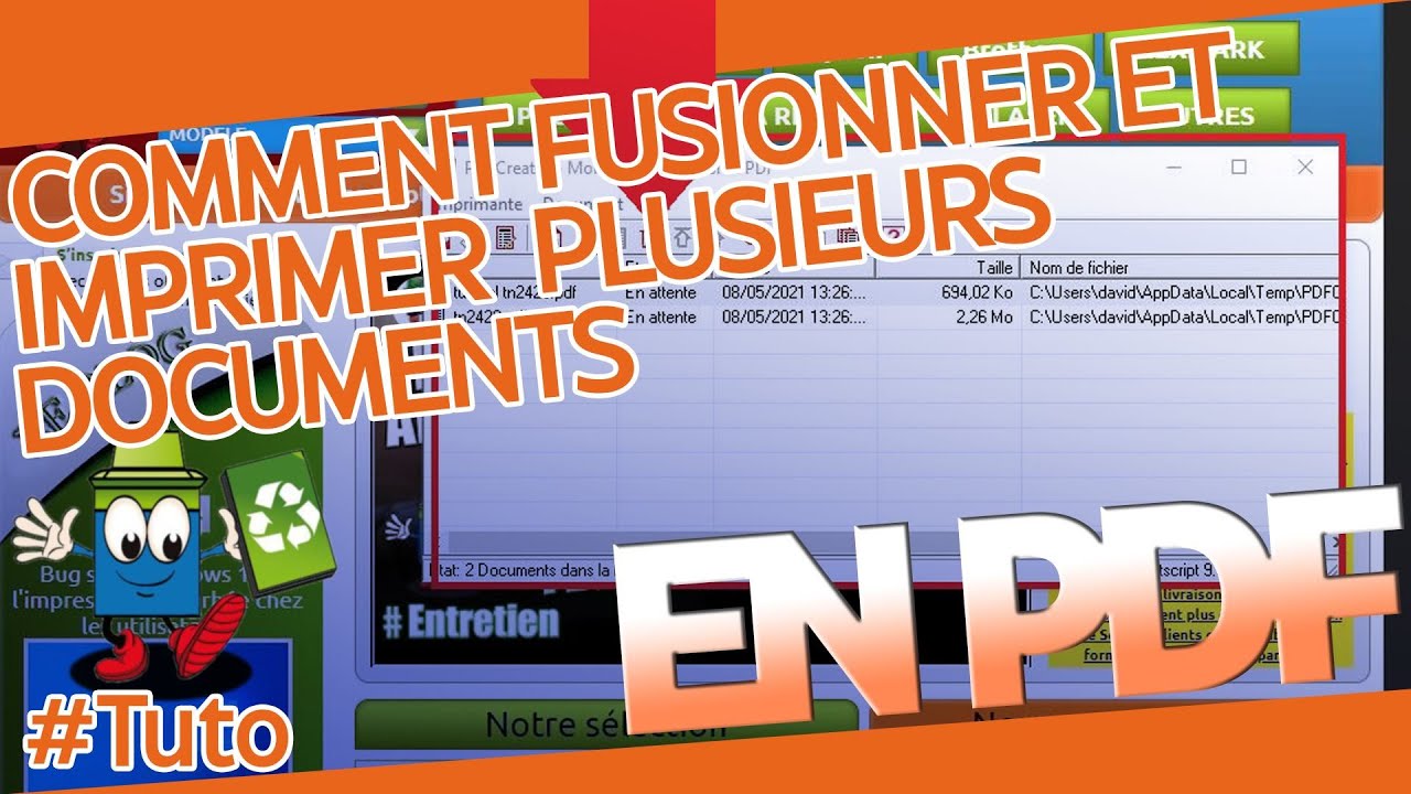 Comment Fusionner Et  Imprimer Plusieurs Documents En PDF