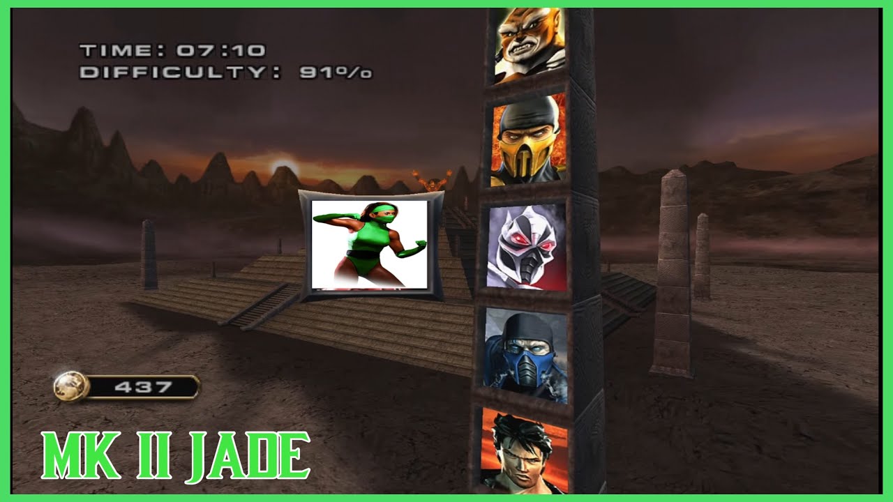 MK2 JADE “Max Difficulty” KREATE-A-FIGHTER Mortal Kombat Armageddon HookMod