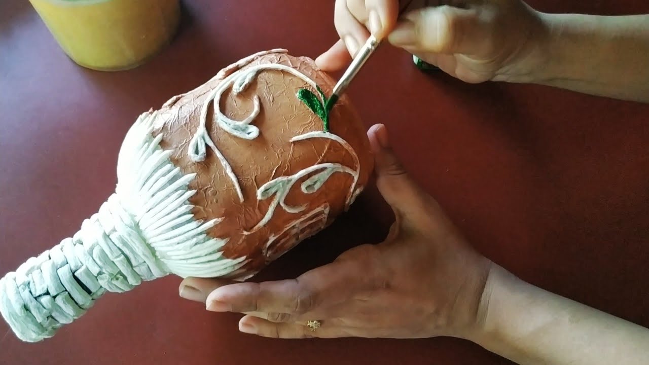 Diy Fairy House Using Glass Bottle - Bottle Art Without Clay #bottleart#bestoutofwaste#glassbottle#