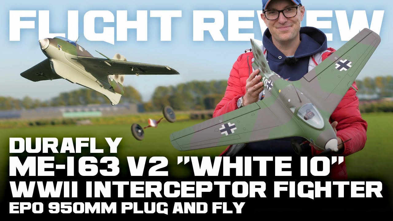 Durafly (PNF) Me-163 V2 "White 10" Истребитель-перехватчик Второй мировой войны EPO 950 мм — Обзо...