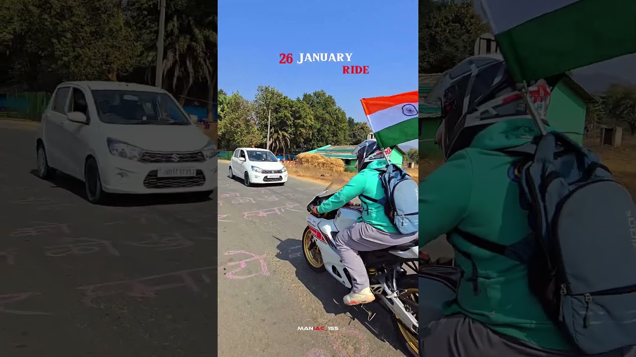 REPUBLIC DAY RIDE #youtubeshorts #republicday #wheelie #ride