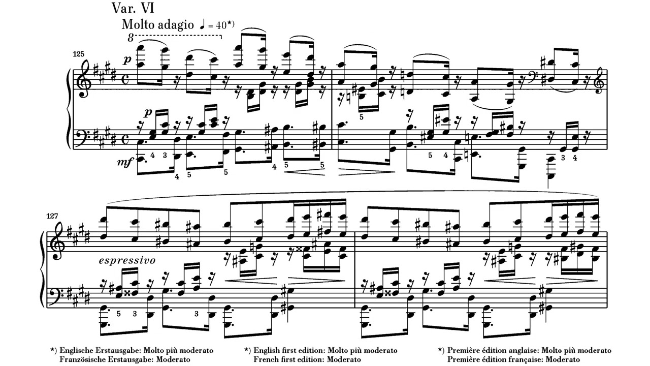 Gabriel Fauré - Thème et variations in c-sharp minor, Op.73 (Vlado Perlemuter)