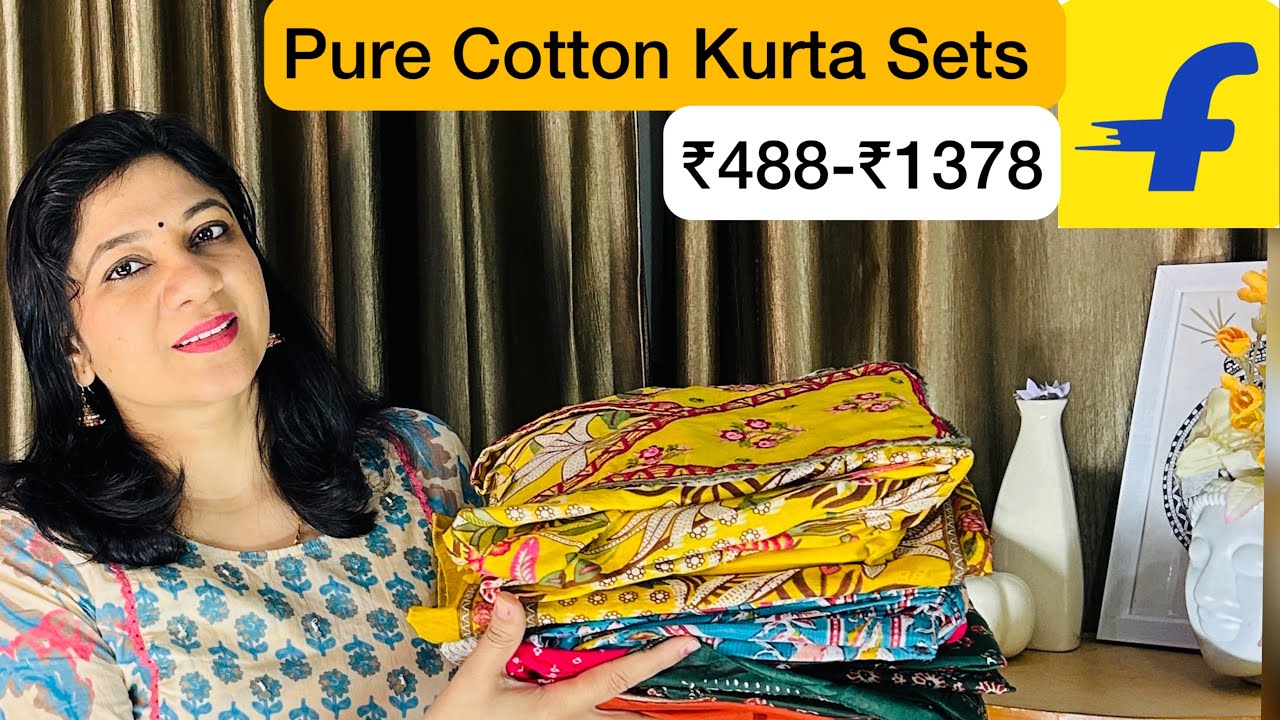 Flipkart Pure Cotton Kurta Sets / Flipkart haul #trending #online shopping #flipkart 