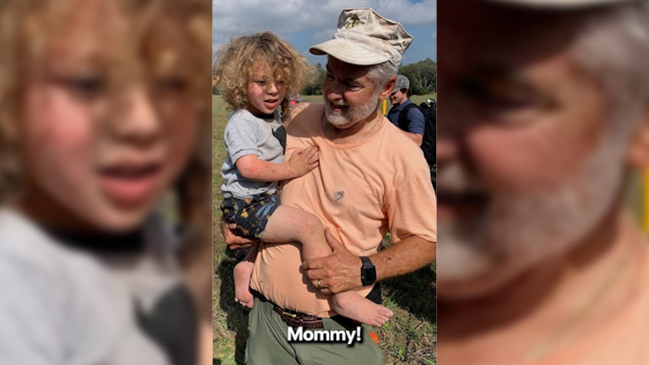 'Hey, I found him!' Volunteer's 911 call after finding missing boy