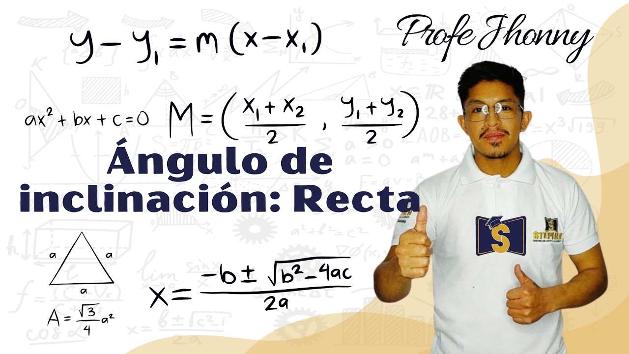 Ángulo de inclinación de una recta: Explicación paso a paso