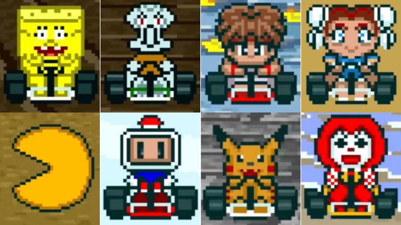 If More Characters Were In Super Mario Kart