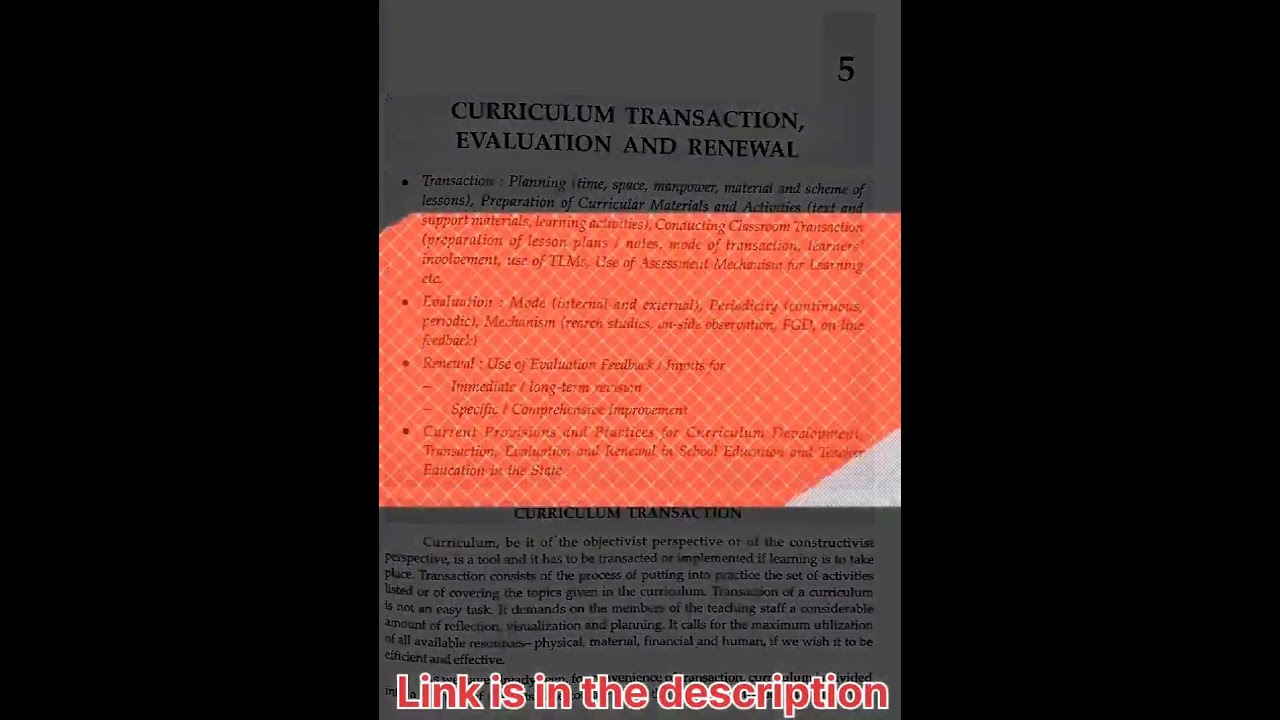 Knowledge and curriculum book #odishaB.ed book #books #bedbbok