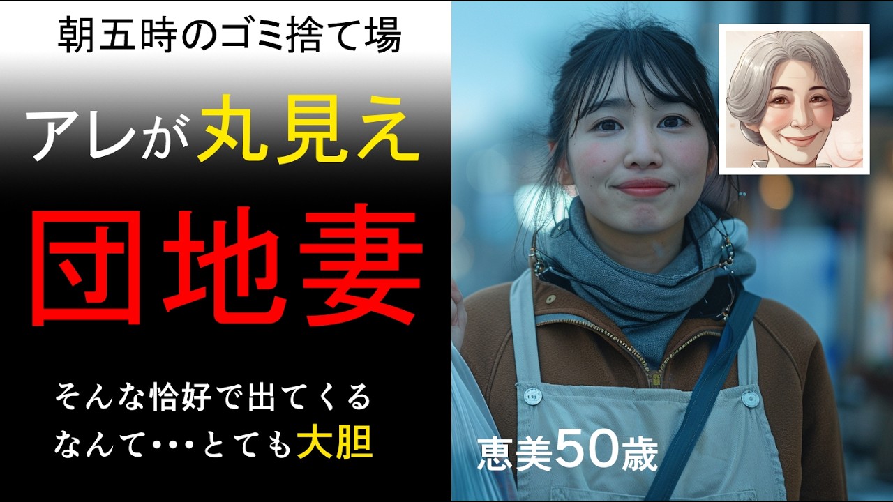 【シニア恋愛】団地妻、そんな恰好でゴミ捨てなんて・・・