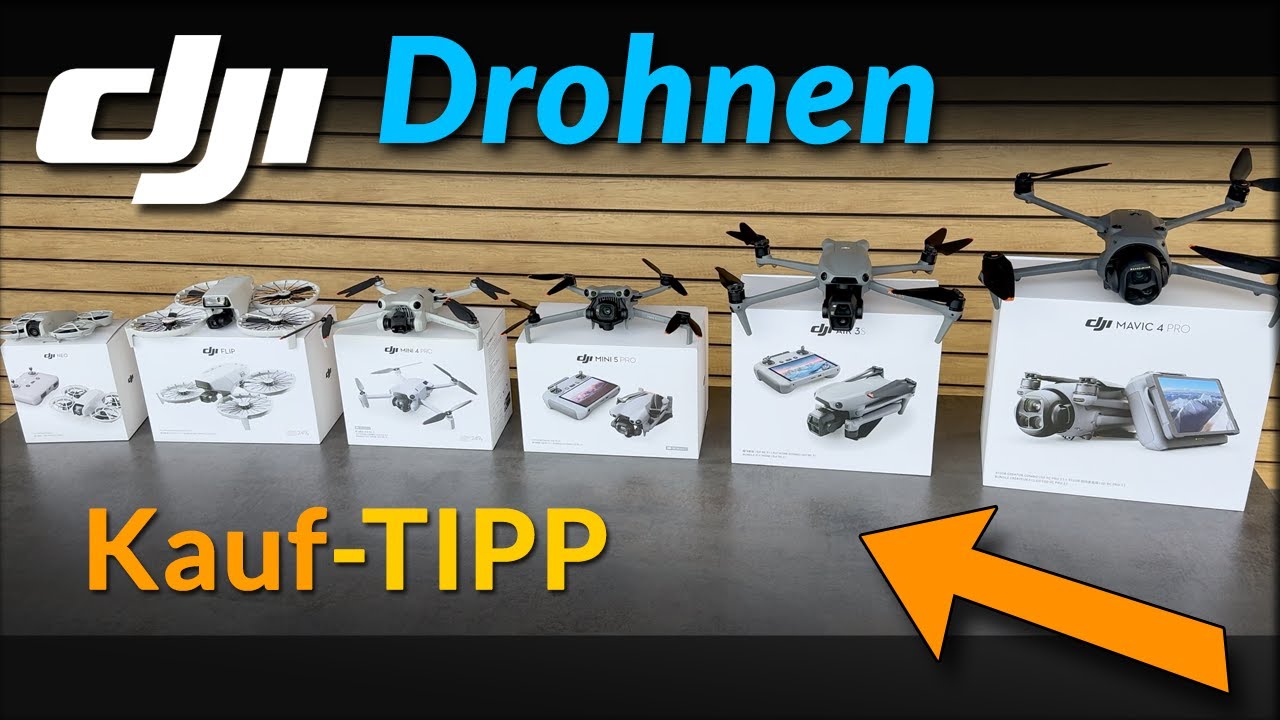 Vergleich und Kaufberatung - Alle DJI Drohnen und DJI Mini 5 Pro - Die beste Drohne finden