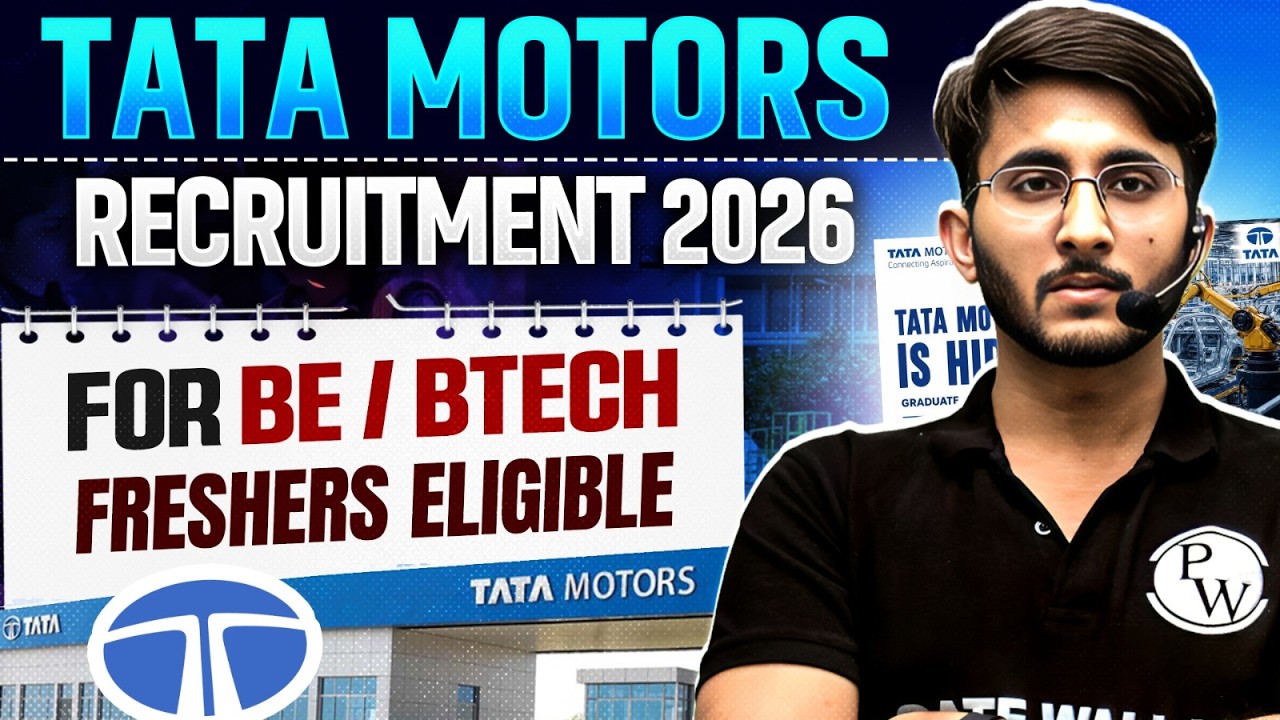 TATA MOTORS Recruitment 2026 for Engineering Students🔥| Freshers Eligible 💯| Off Campus Drive