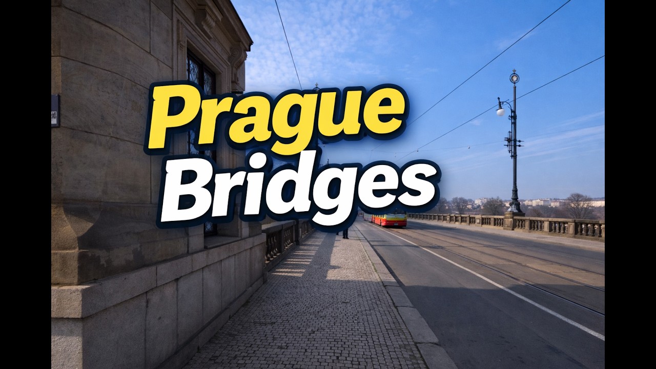 Prague Bridges | POV Walking Tour | 4K