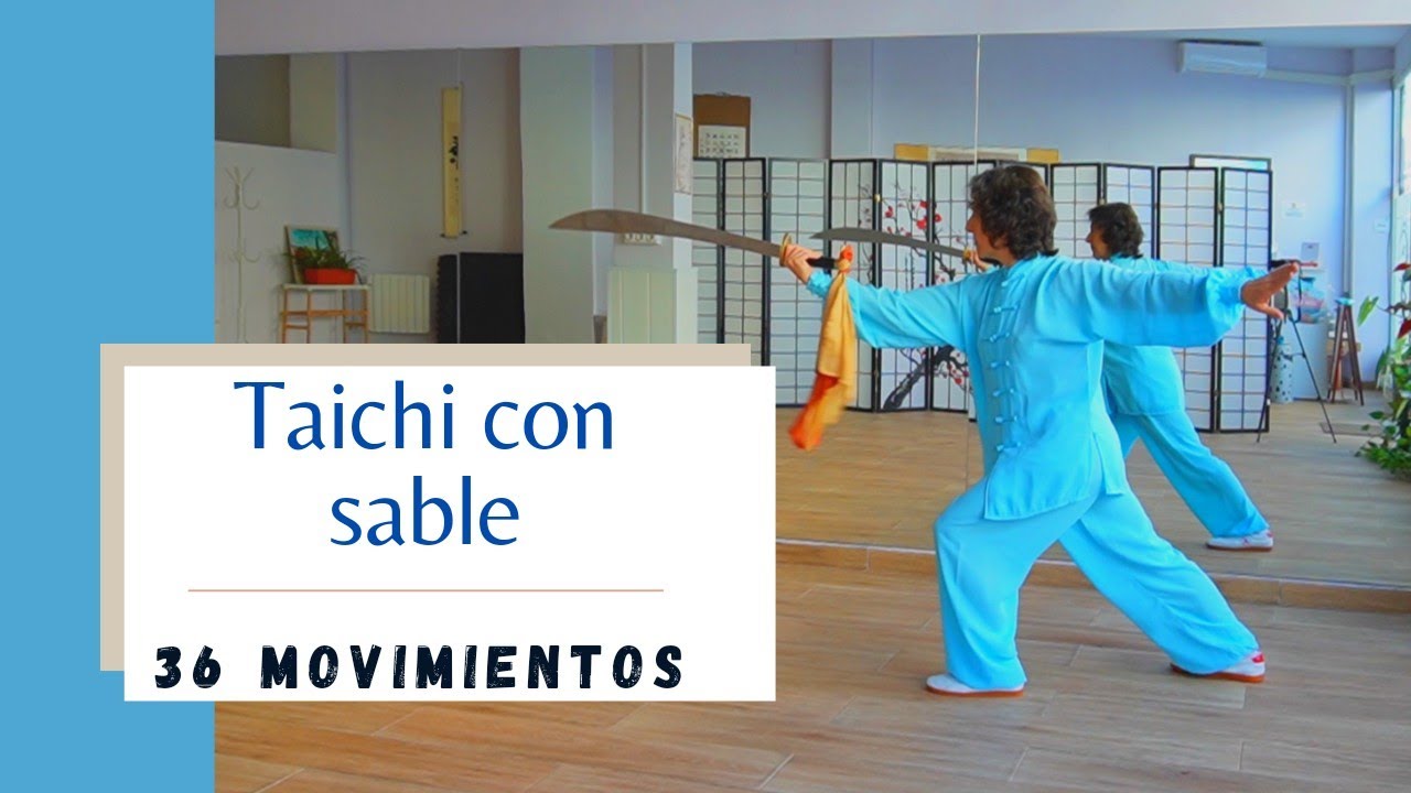 Taichi con SABLE🗡️ Forma de 36 movimientos ✅ De frente y de espaldas