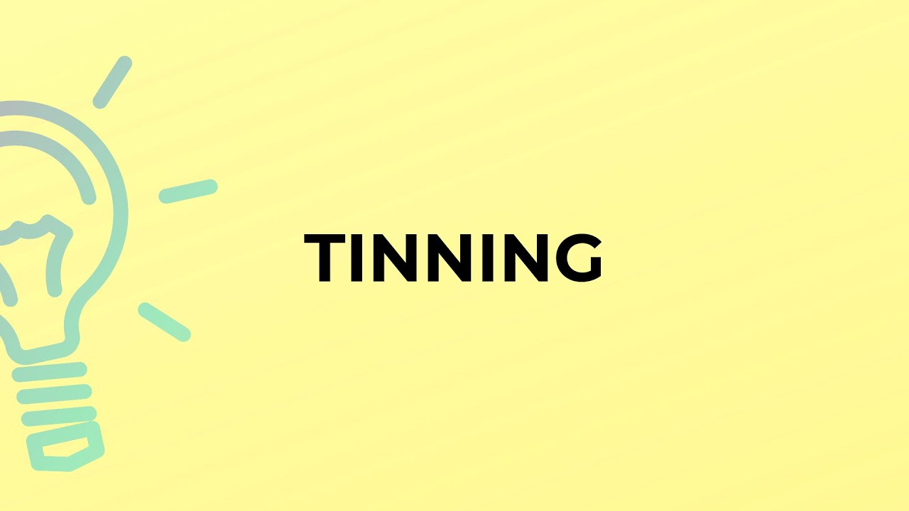 What is the meaning of the word TINNING?
