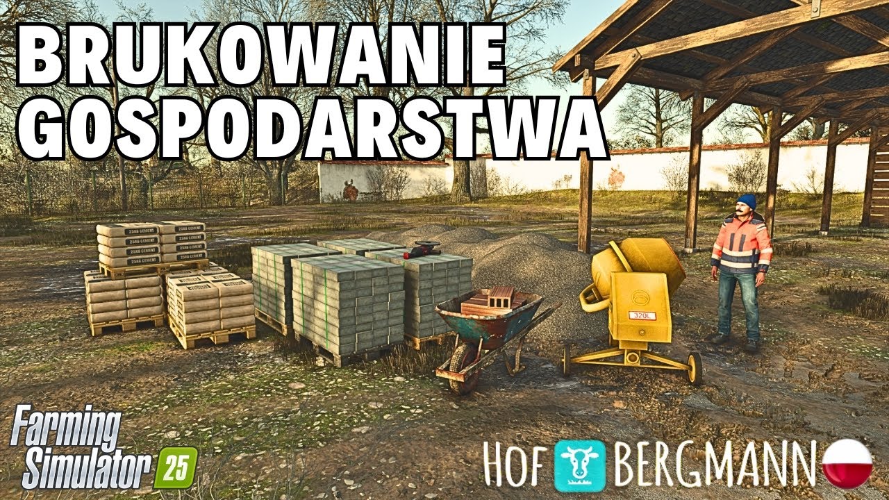 41 HOF BERGMANN FS25 ⁞ Idealnie wybrukowałem farmę w grze!