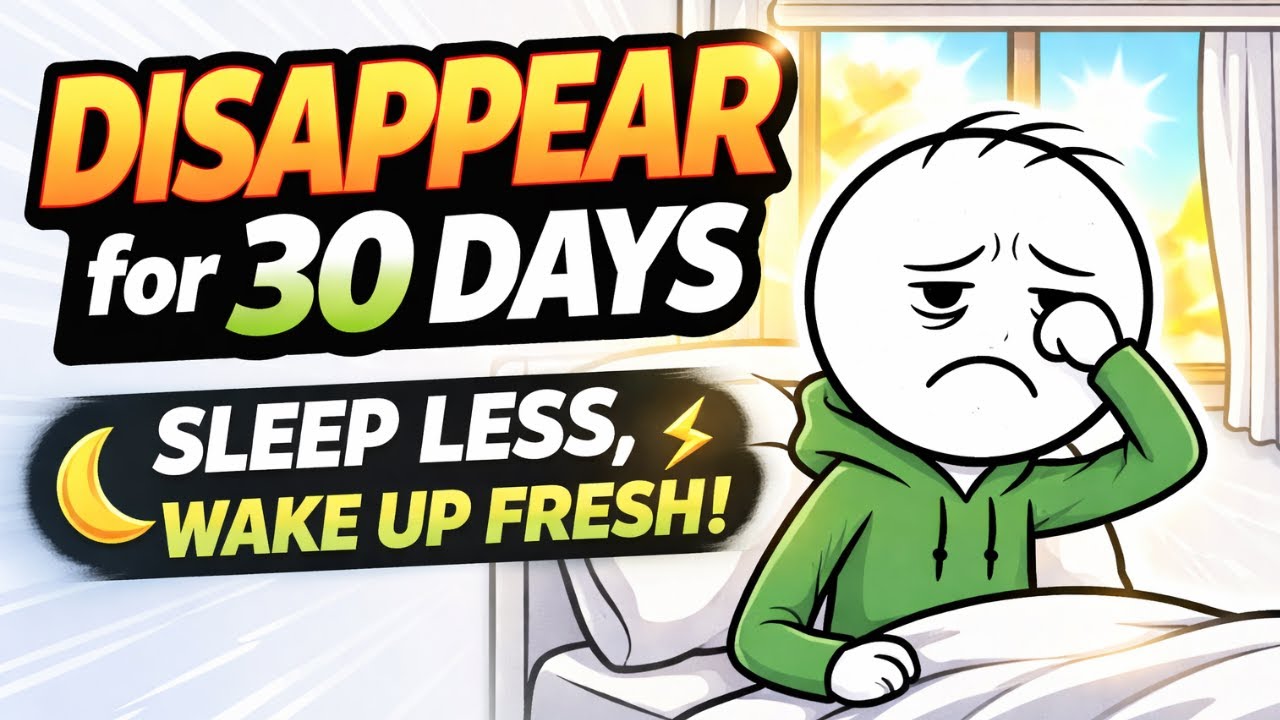 DISAPPEAR for 30 Days — Sleep LESS, Wake Up FRESH
