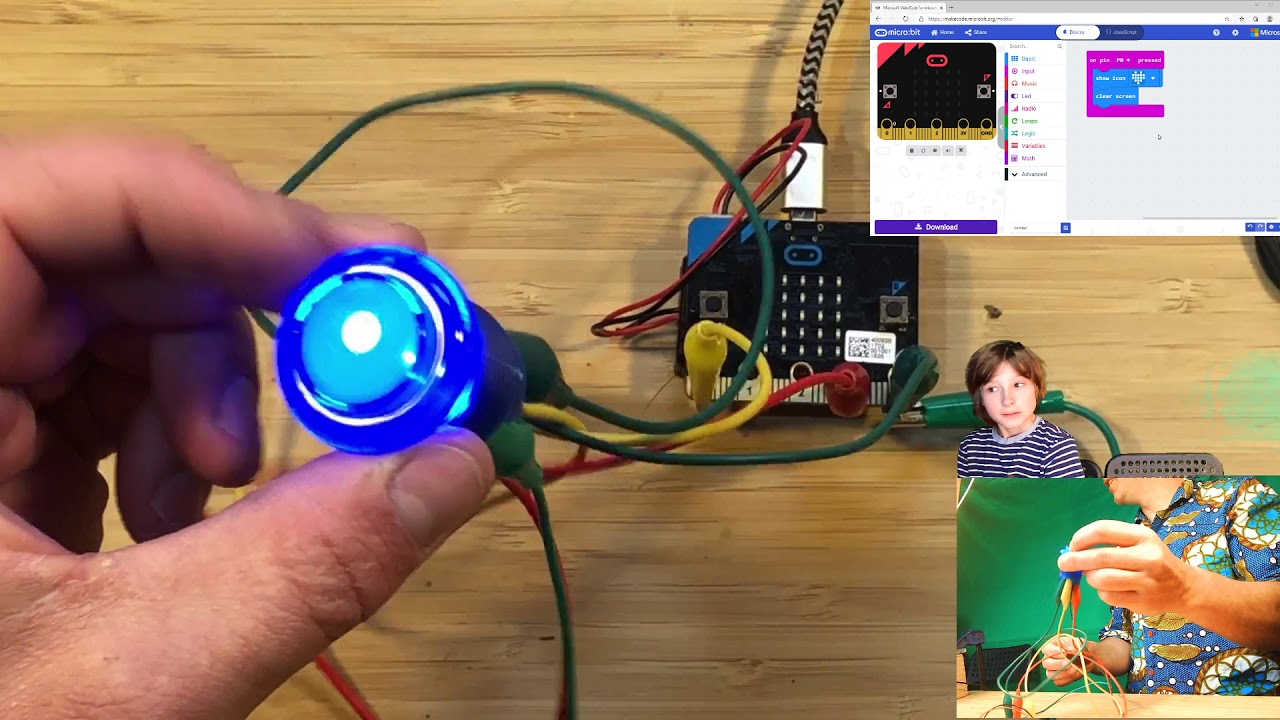 MakeCode for micro:bit - Arcade Buttons!