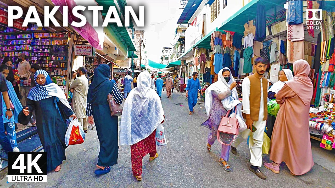 4K Walk Through UNSEEN Abbottabad Bazar | Pakistan Street Life 4K Walk & Captions 🇵🇰