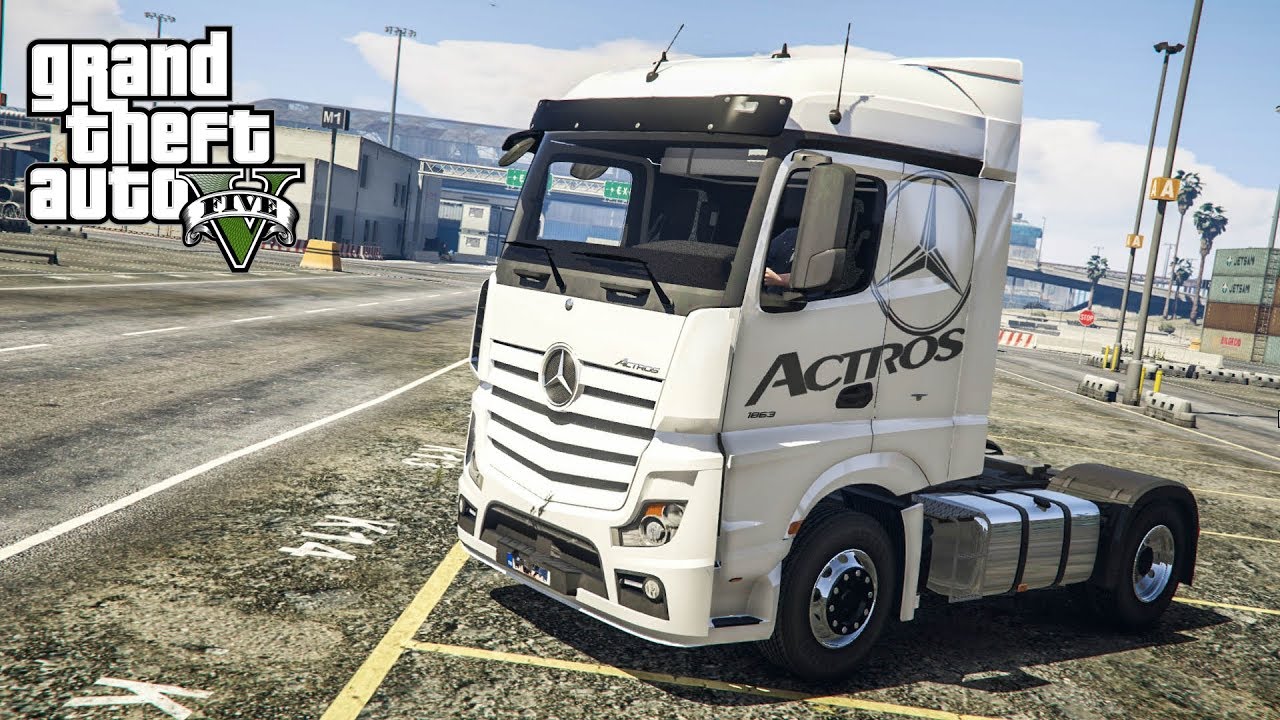 หัวรถลากพันธุ์หรู (Mercedes-Benz Actros MOD GTA5)