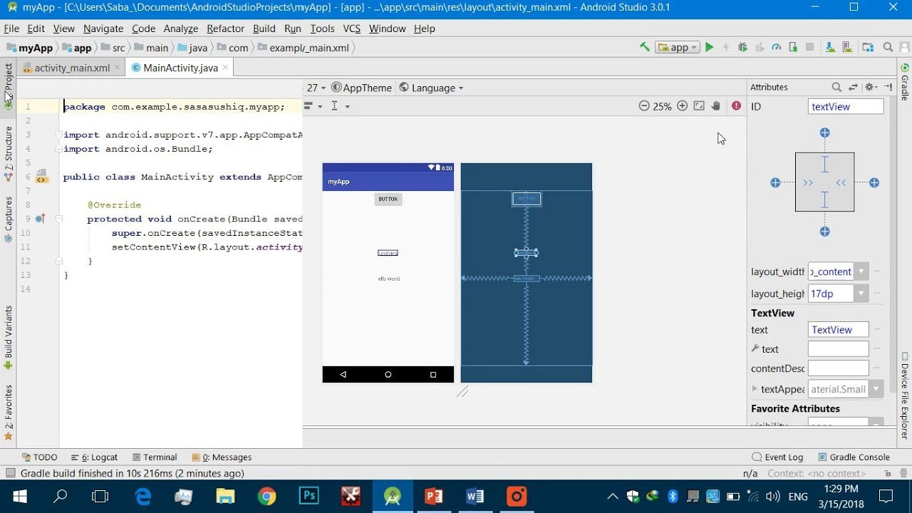 Getting Started With Android App Development | Learn Code of a Simple Android Program | Video #01