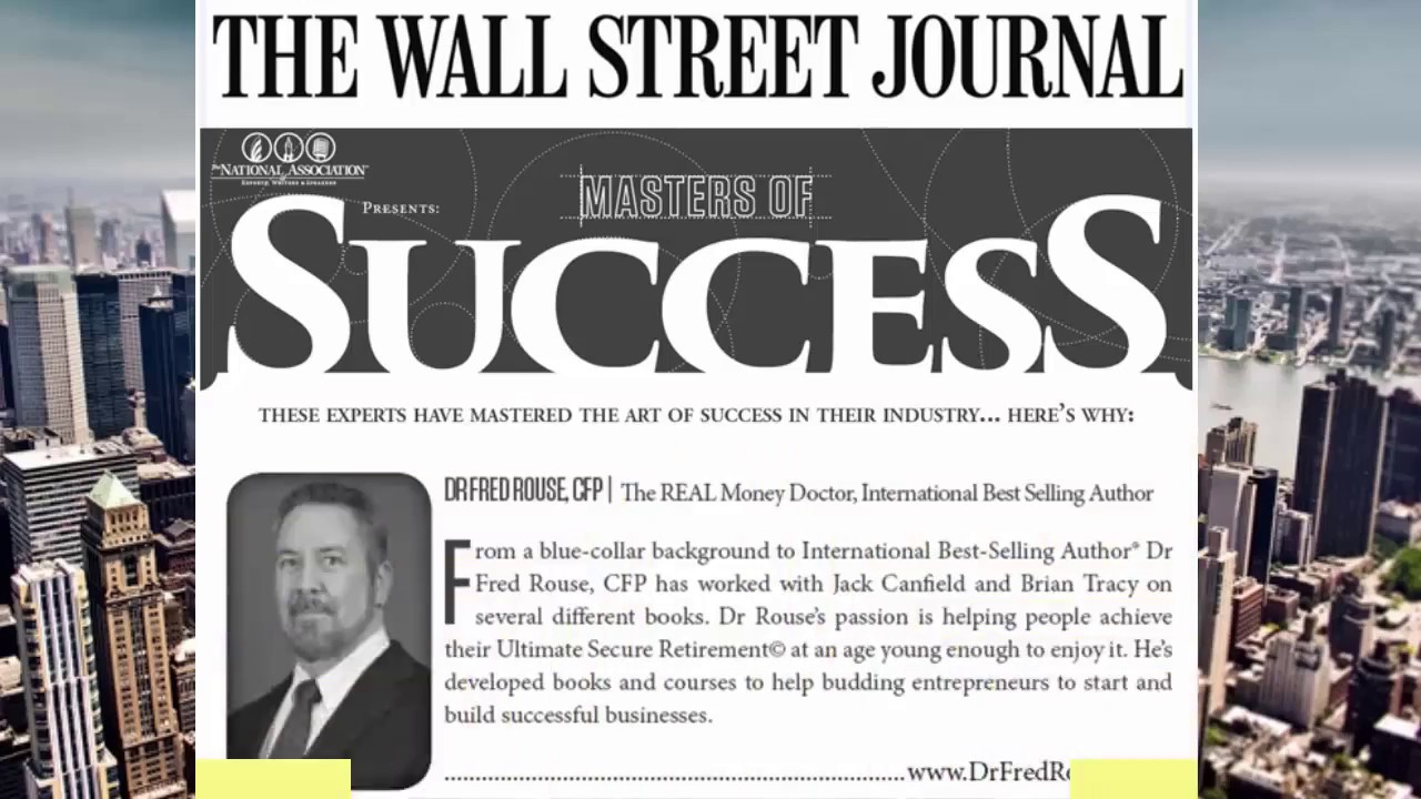 Dr Fred Rouse, CFP The REAL Money Doctor in Wall Street Journal