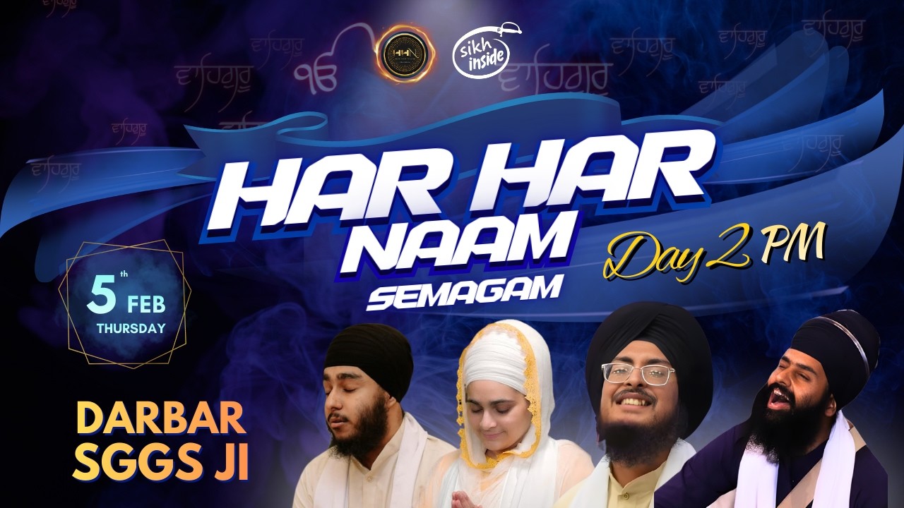 🔴LIVE🔴: Har Har Naam Semagam Malaysia '26 | Darbar SGGS Ji | Day 2 PM