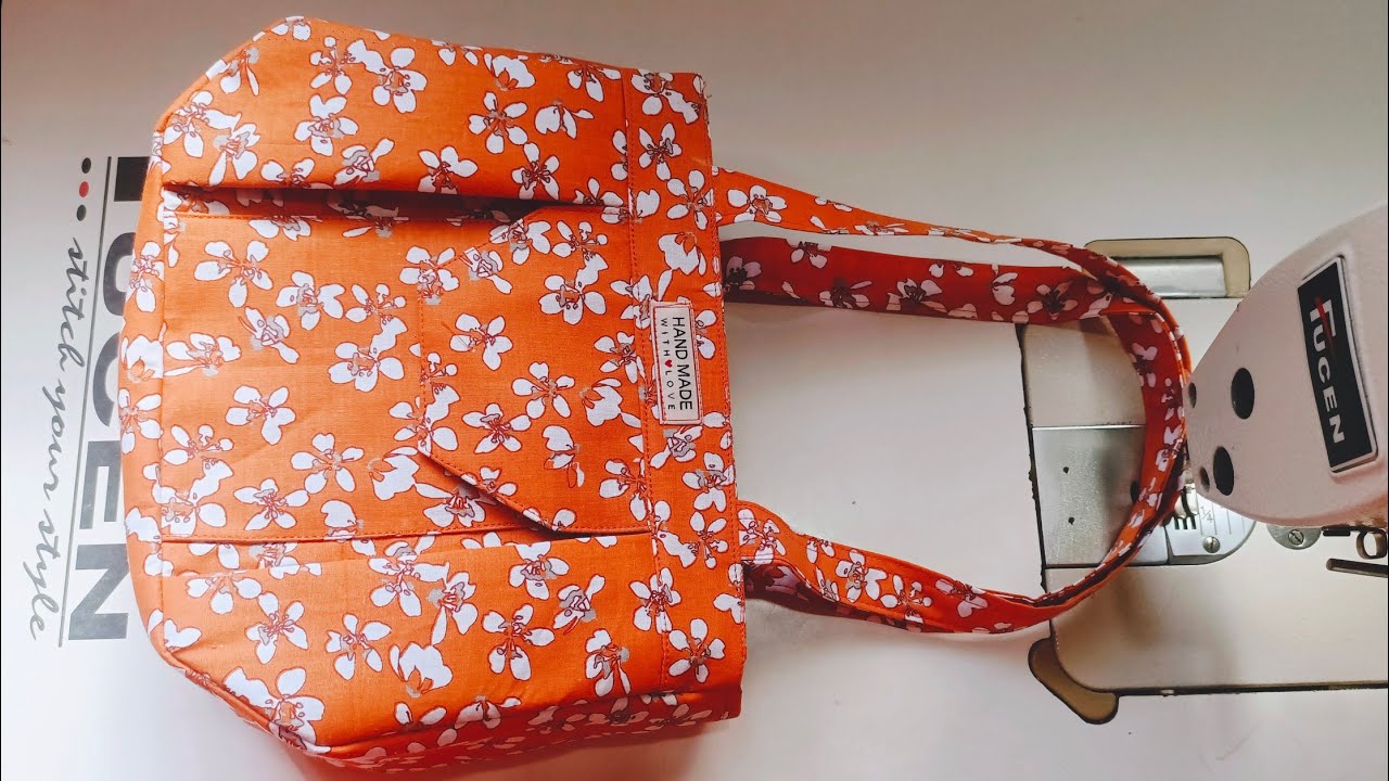 रेडीमेड स्टाइल हॅन्डबॅग बनाये घर पर ही-handbag making at home with cloth/bag banane ka tarika/#bag