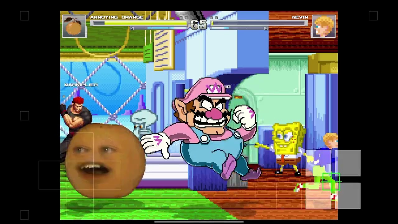 Random M.U.G.E.N. Battles #3: Annoying Orange and Wario vs Kevin and Markiplier