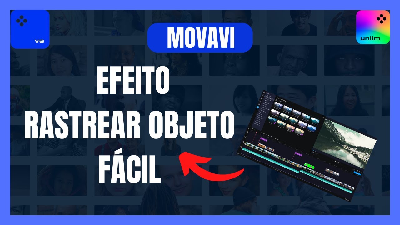 COMO FAZER Rastreamento de Movimento no MOVAVI EDITOR - COBRIR ROSTO DA PESSOA