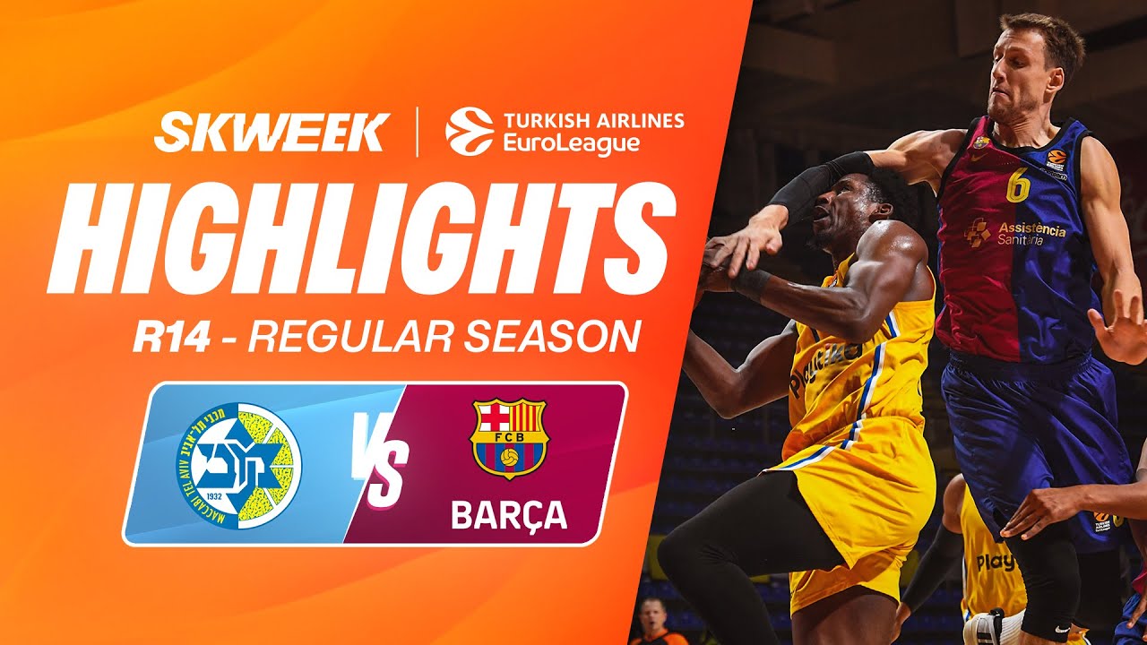 MACCABI UPSETTING BARCELONA ?? 🤯 Maccabi Tel-Aviv vs Barcelona - Highlights EuroLeague R14