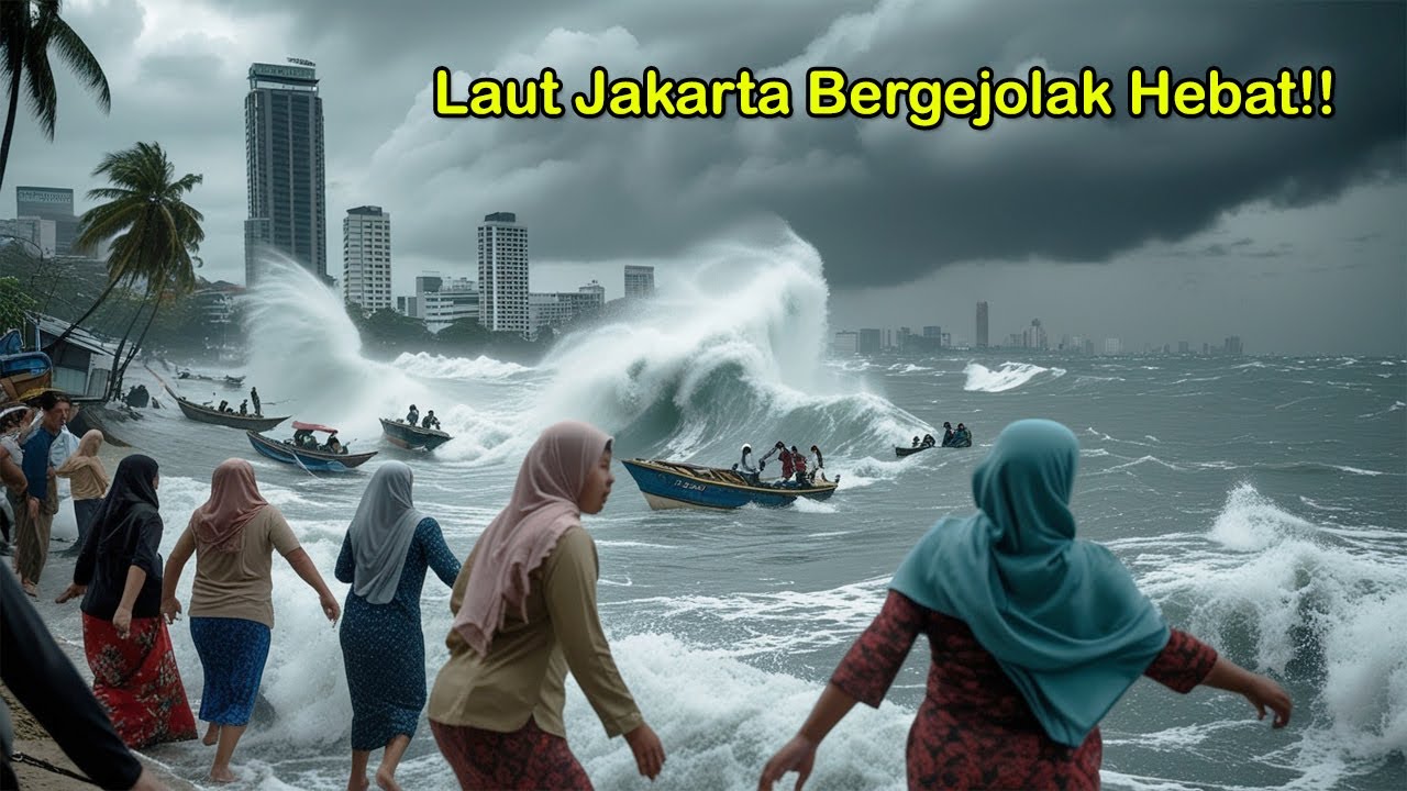 Warga Jakarta Waspada, Laut Indonesia Bergejolak Hebat! Fenomena Gelombang Tinggi