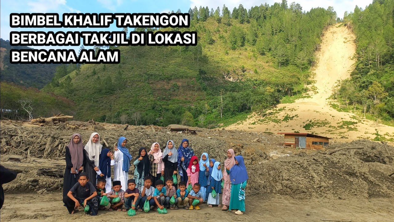 Bimbel Khalif Takengon Berbagi Takjil Di Lokasi Bencana Alam