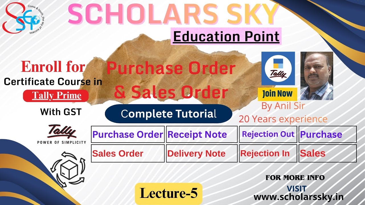 Purchase Order & Sales Order Processing in Tally Prime | Step by Step Hindi Tutorial