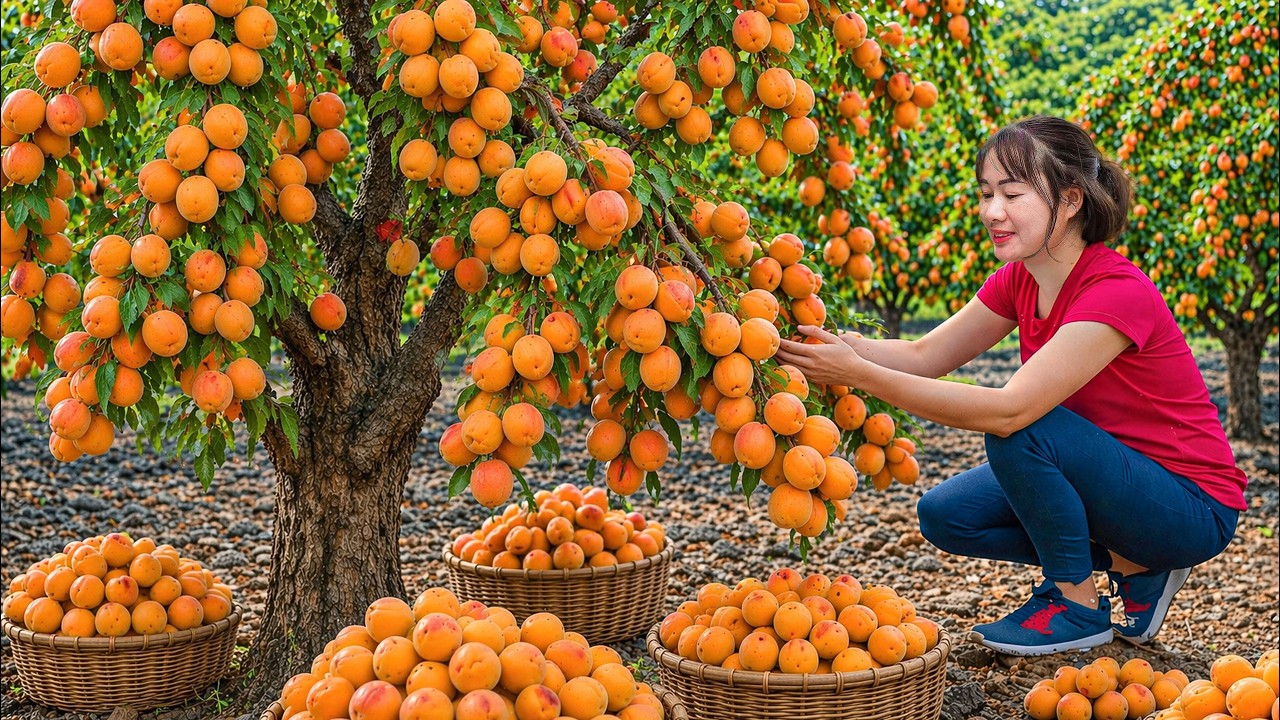 Harvesting Rare Marian Apricot | The Most Expensive Fruit of Summer | Traditional Village Cooking