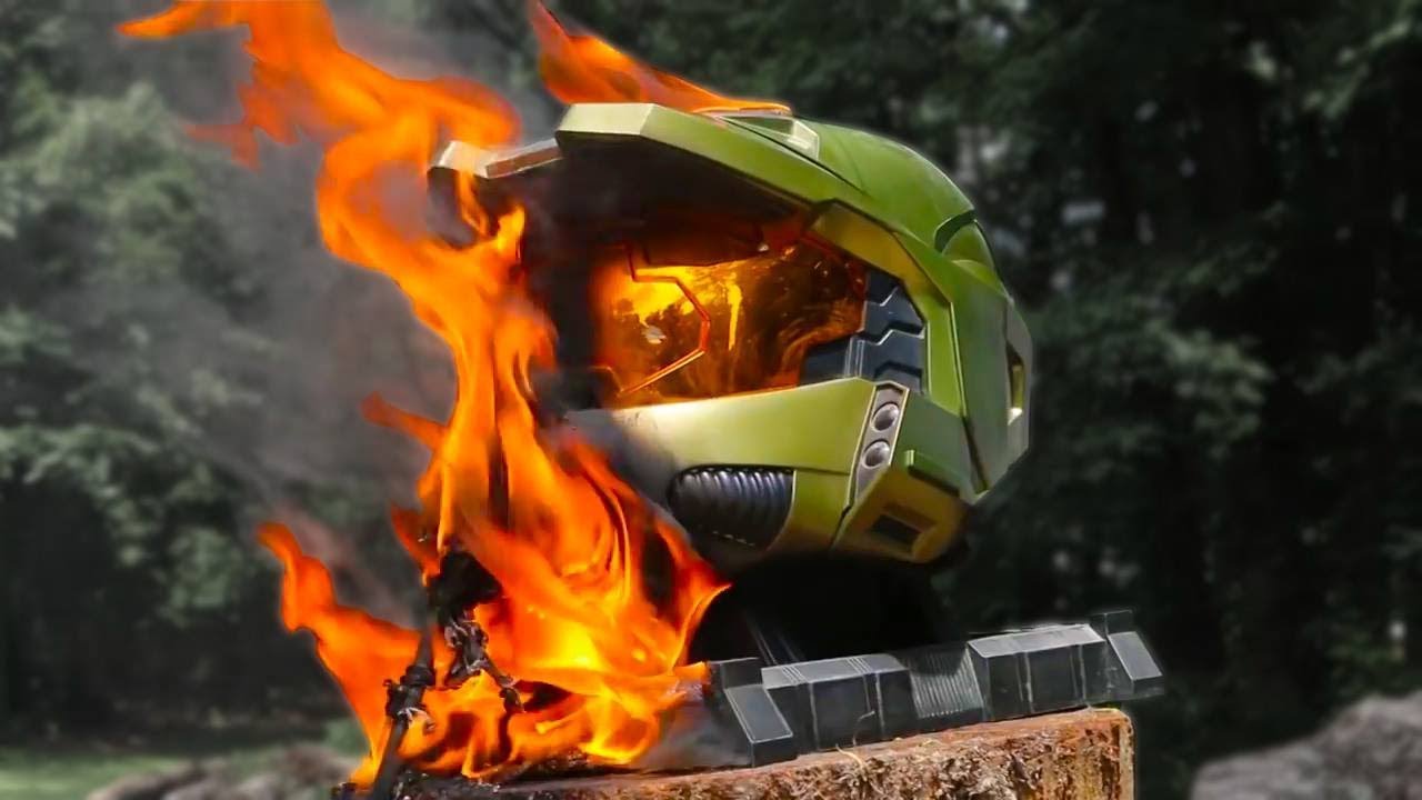 MCJUGGERNUGGETS HALO HELMET DESTRUCTION