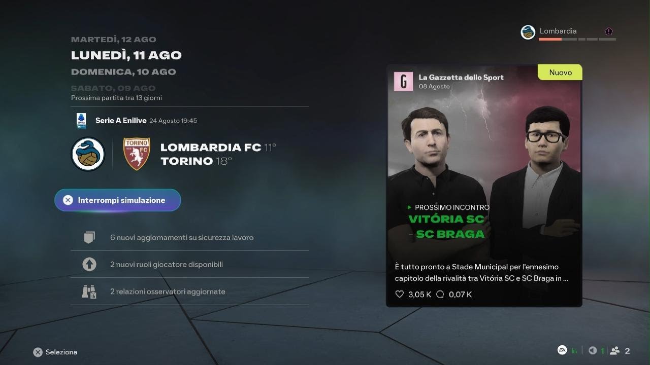 EA SPORTS FC 26 carriera chivu fc internazionale epis 126